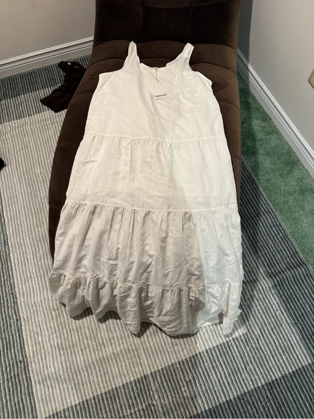 Splendid White Tiered Cotton Sundress